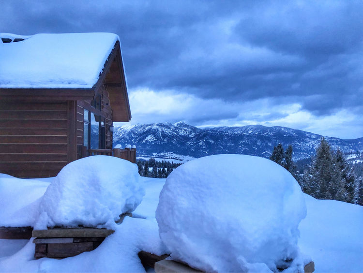 view from our Cabin near Big Sky Ski Resort