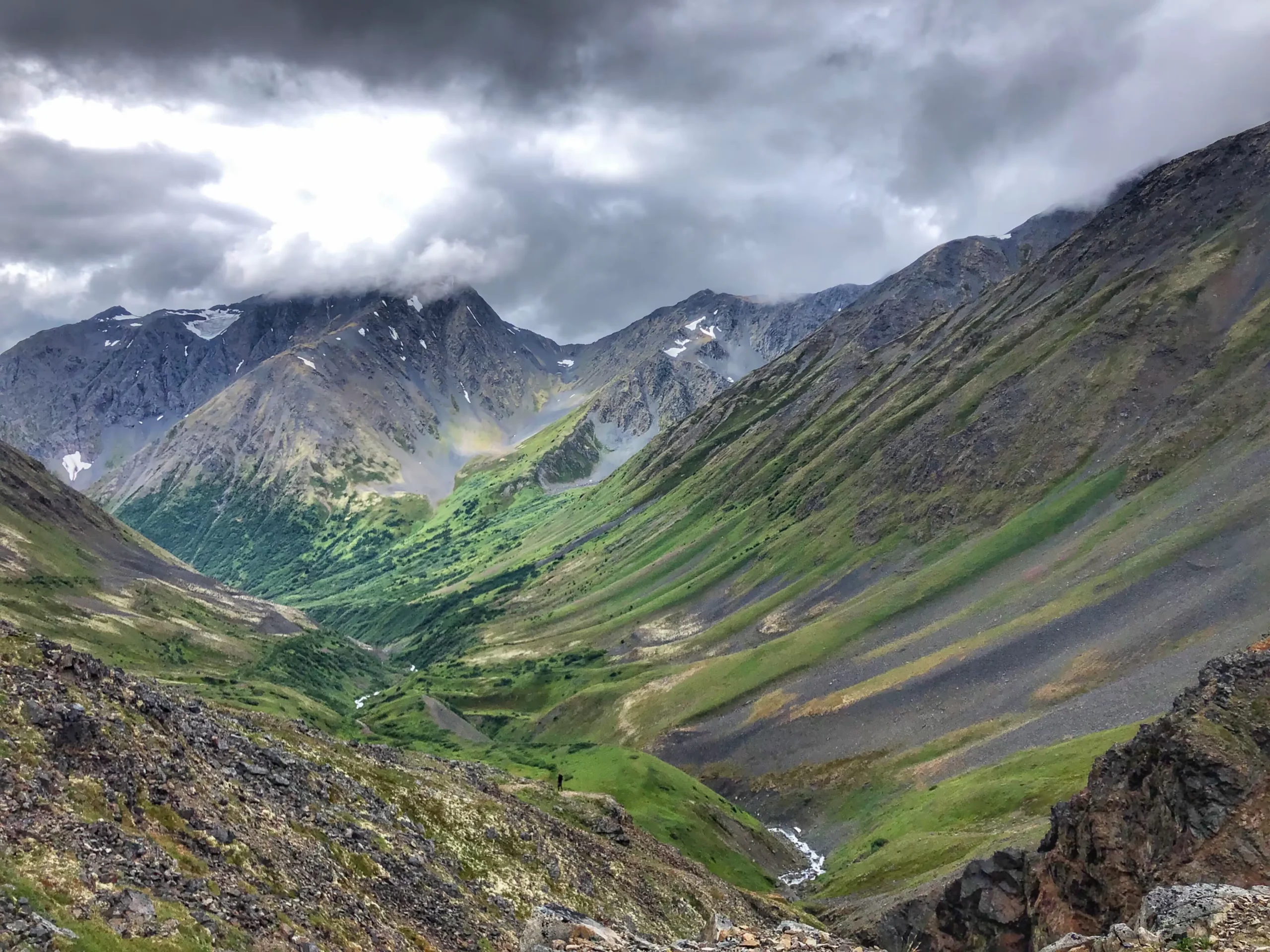 Colorful Crow Pass Trail Alaska