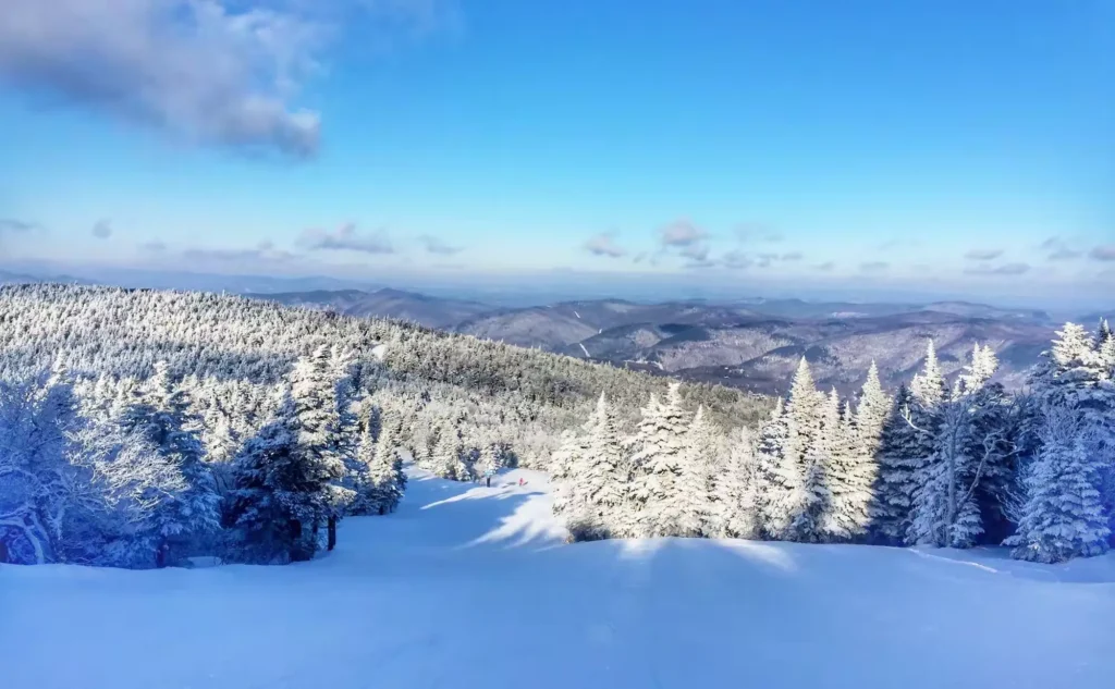 View from Jordan Bowl of Sunday River Ski Resort