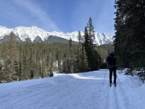Kevin on Spray River Loop Ski Trail-West Trail
