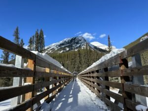 Bridge on Cascade Valley Trail XC Skiing
