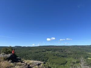 First summit on Bluenose Mountain Trail