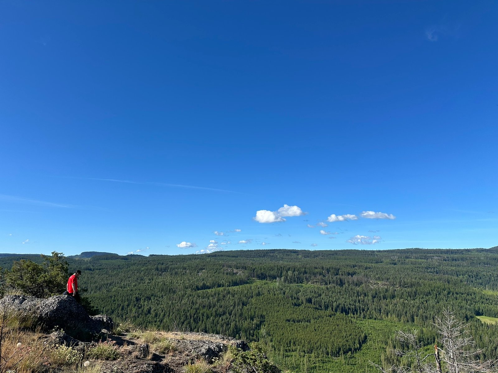 First summit on Bluenose Mountain Trail