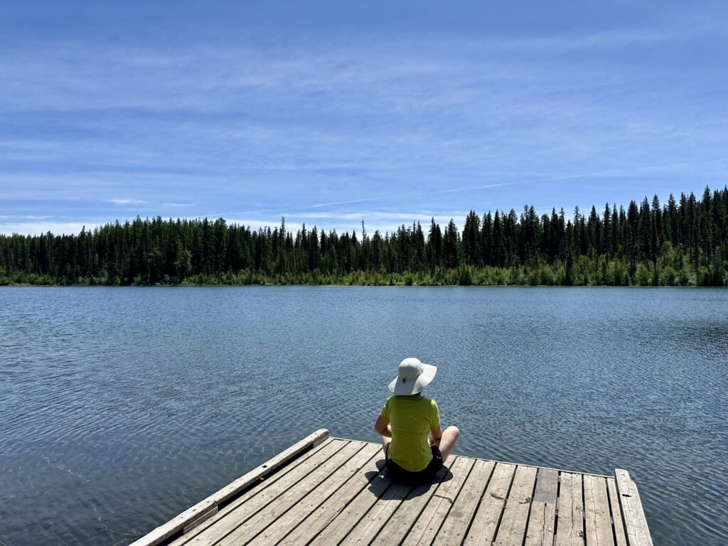 Lisa at Becker Lake