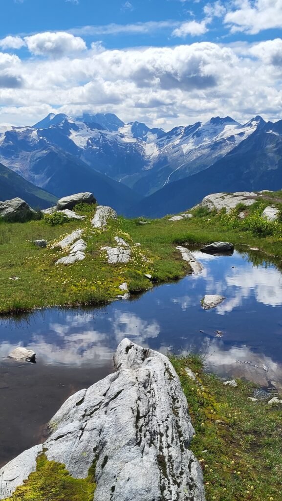 Hermit Meadows on Hermit Trail at Glacier National Park