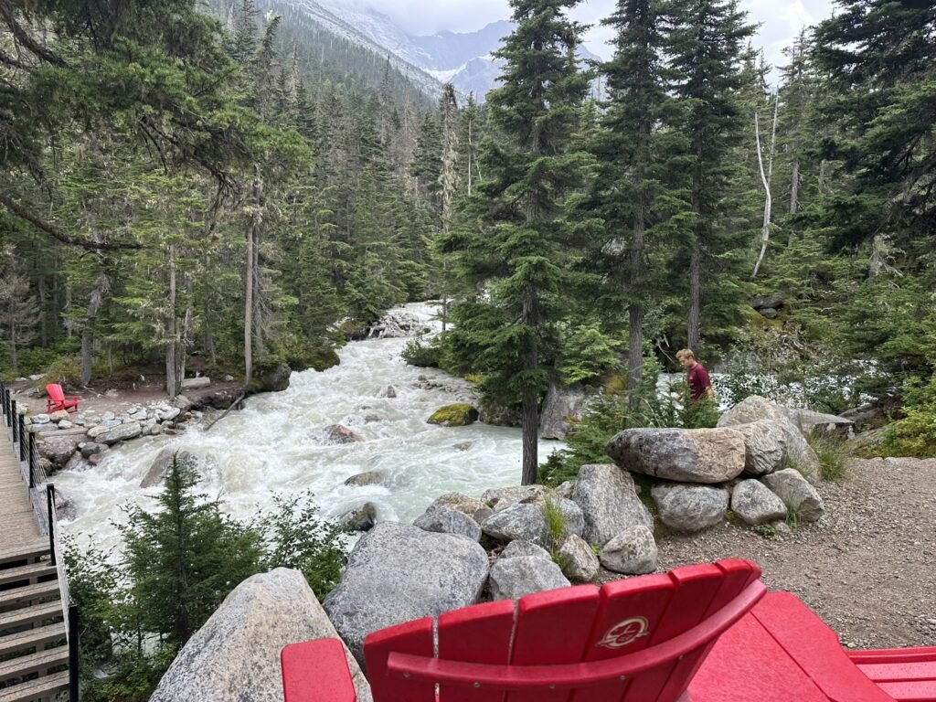 Parks Canada Red Chair near Illecillewaet Campground