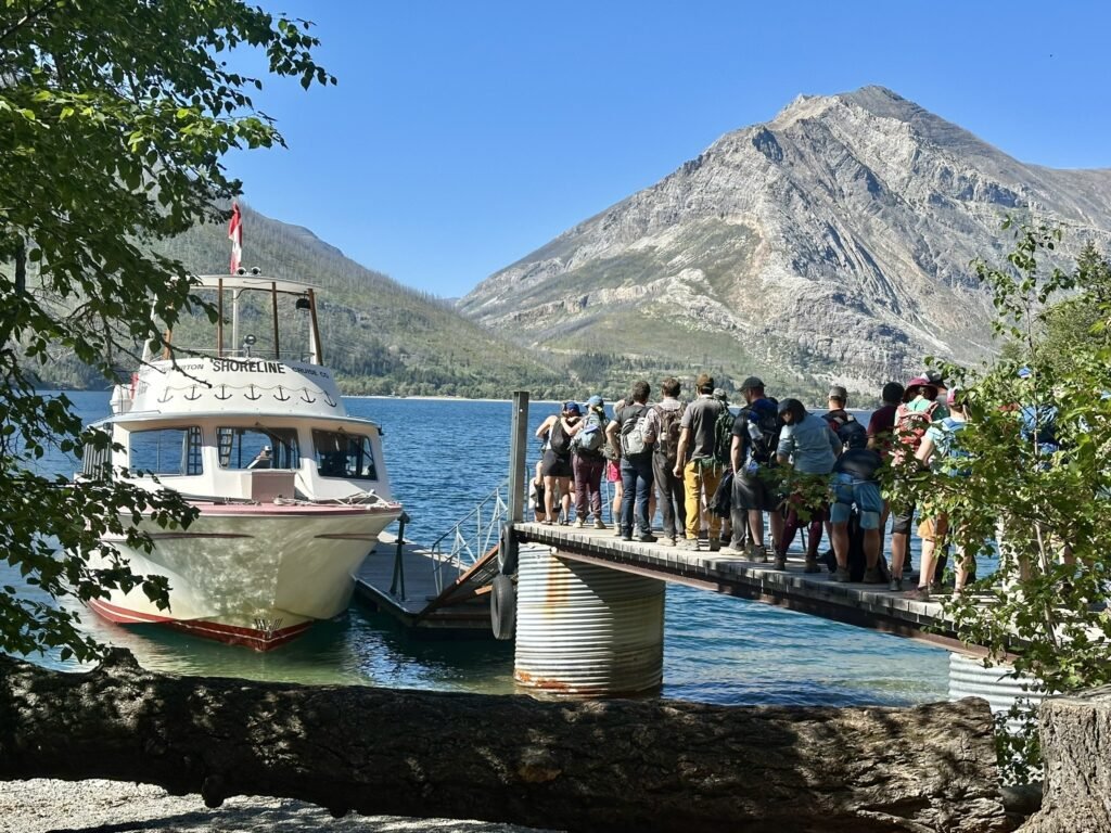 Shuttle ferry for Crypt Lake Hike