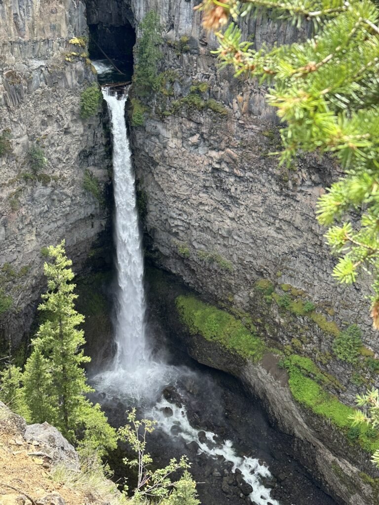 Spahat Falls in Wells Gray Provincial Park