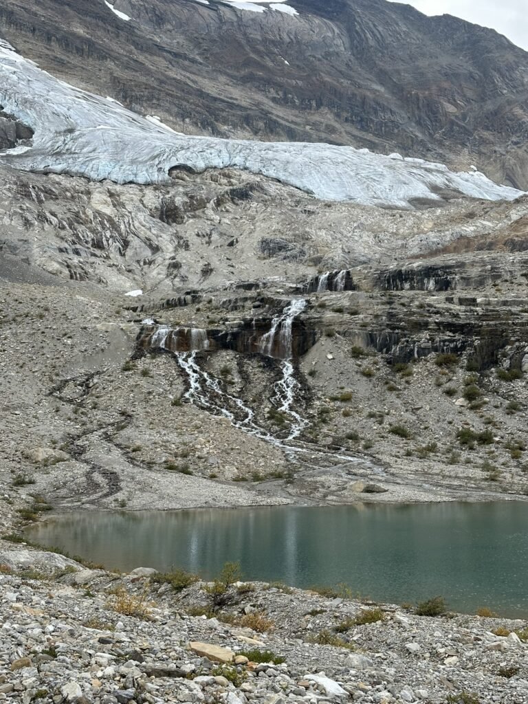 Glacier Lake and Waterfalls