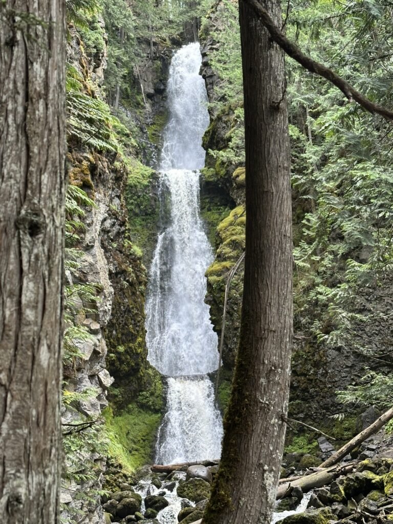 Three-Decker-Falls in Wells Gray Provincial Park