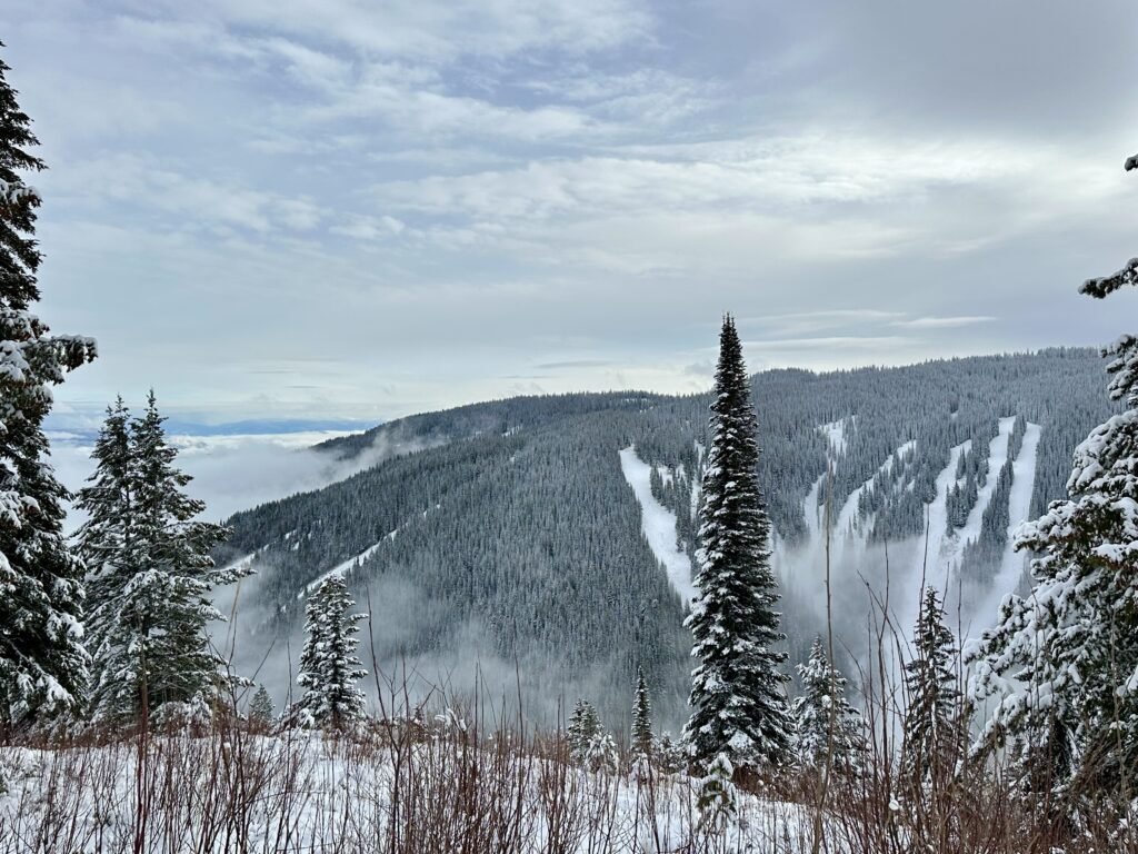 Silverstar Cross Country Skiing view from Alder Point